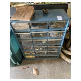 Hardware organizer with variety of hardware and
