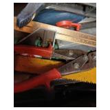 2 tool boxes carpenter tools etc