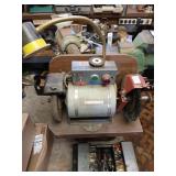 Bench grinder must be removed