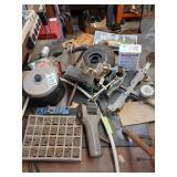 Contents of table top only stamps etc