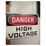 Metal industrial safety sign 7"x10"
