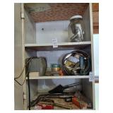 Cabinet lot of mill/lathe machining bits, cutters