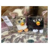 2 Tiger Electronics Furby Buddies plush toys in