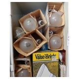Contents of cabinet only.  light bulbs, heat gun,