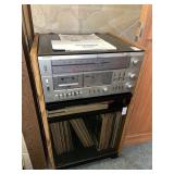 Vintage Sylvania compact stereo with stand ** No