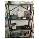 Metal shelving unit **No contents** - 3 ft x 5 ft