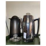 Vintage GE coffee percolator & thermos pitcher