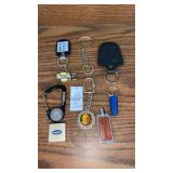 Keychains and Penelec tape measure
