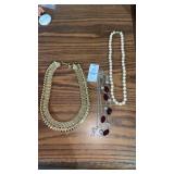 Necklaces. Pearl and others