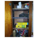 Cabinet lot only of misc hardware items