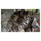 Firewood under porch