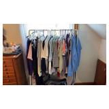 Lot of Womenï¿½s Clothing and Rack