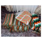 Vintage handmade afghans lot