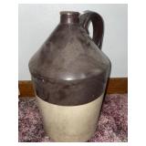 Vintage two-tone stoneware jug- 17 inches h