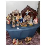 Atlantic Mold ceramic nativity scene set with