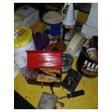 Contents of corner of counter only