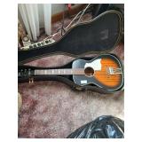 Stella Harmony acoustic guitar with case