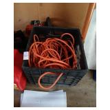 Extension cord in crate