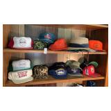 2 Shelves of Hats