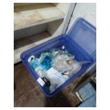 Tote of glass votive cups