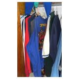 Lot of Assorted Clothes in Closet various sizes