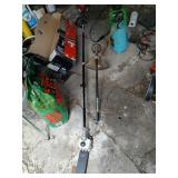 Toro 2 cycle weedeater with pole saw attachment