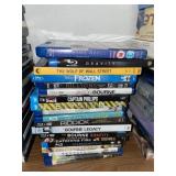 Lot of DVDS- variety blue Ray