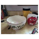 Lenox bowl & misc items