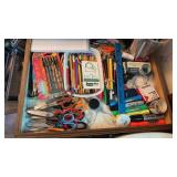 Drawer if Pencils, Pens, and Office Supplies
