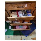3 drawers of kitchen supplies