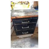 Small 3-Tier Filing Cabinet and Contents inside
