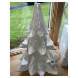 Vintage white ceramic Christmas tree- 1 piece-21