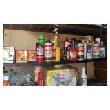 Shelf Contents, Cleaner, Antifreeze Solvent, etc.