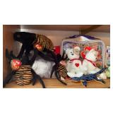 Shelf lot of Ty Beanie Babies