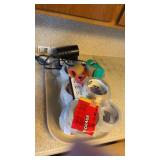 Lot of scotch tape, packing tape, and a pencil