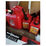Lot of 3 gas cans