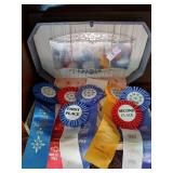 Vintage fair and festival ribbons