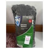 West Chester Brown Jersey work gloves in a