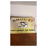 Penguins Shout Poster
