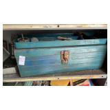 Toolbox with Drill Bits and Other contents on