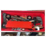 3 drawers of screwdrivers, pliers, tape, etc.
