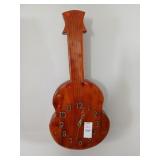 Wooden guitar clock