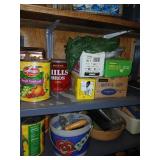 2 shelf lots hardware, long spade bits plastc,