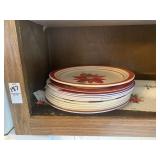 Ceramic and plastic Christmas plates