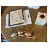 Plastic cutting board, tissue holder, kitchen