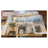 Lot of Old newspapers, etc