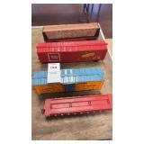HO scale model train cars (4)