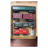 Vintage American Flyer S-gauge freight cars