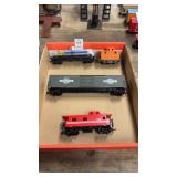 Vintage model train freight cars HO scale