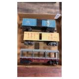 Vintage Marx O gauge train cars